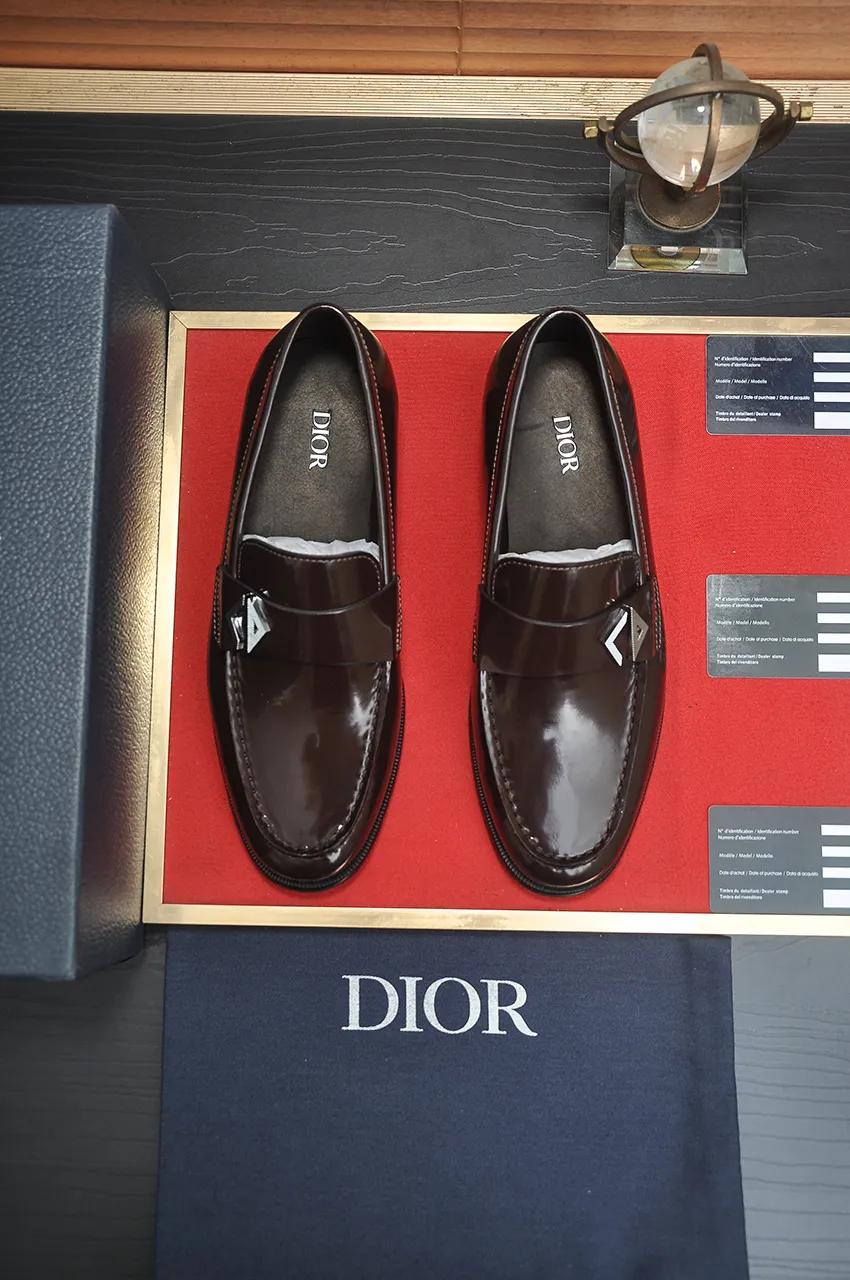 Men's shoes 💰580💶[Dior] (water-dyed cowhide lining) Dior original 1:1 high-quality factory, imported original materials, imported raw cowhide, water-dyed cowhide lining, original TPU outsole, code number: 39-44 (45 customized)